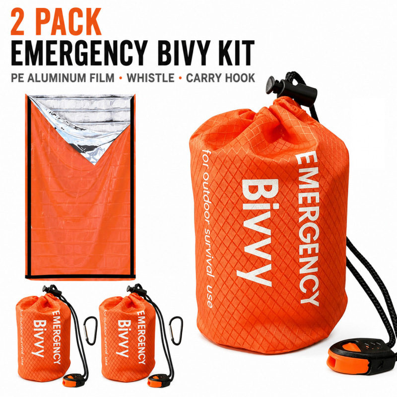 Emergency Whistle Loud - Lot de 2 sacs de couchage