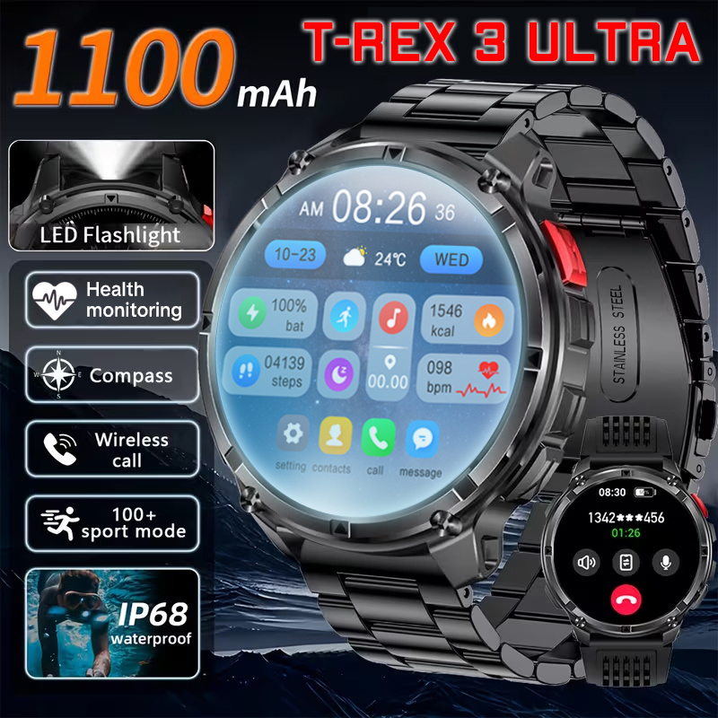 Compass Lensatic - Nouveau T-Rex3 Ultra 1100mAh batterie montre