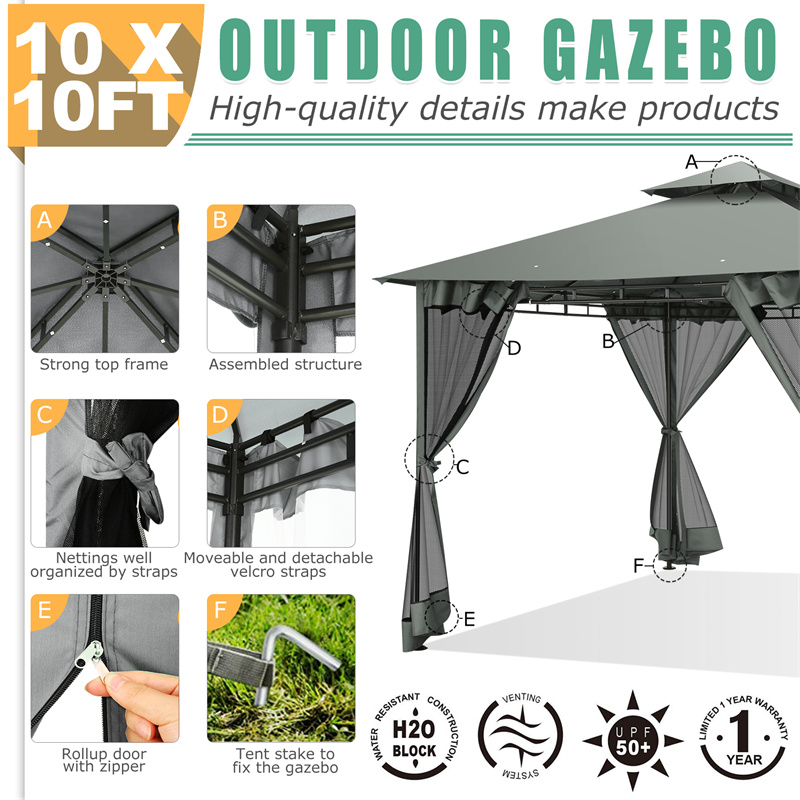 Gazebo 10'x10' en promotion, g - Emergency Mylar Tent avis et prix